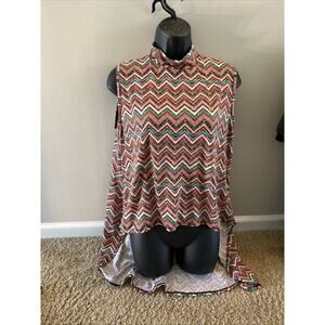Vintage Baby Phat Y2K Hi Low Tunic Tank Top Shirt XL Womens Tribal Zigzag EUC
